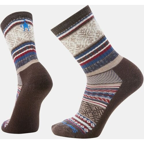 Smartwool Everyday Fair Isle Sweater Crew Sok Middengrijs/Gestreept Tweedehands