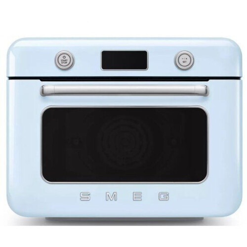 SMEG COF01PBEU - Vrijstaande Combi-stoomoven - Stoom- en heteluchtfunctie - Pastelblauw Tweedehands
