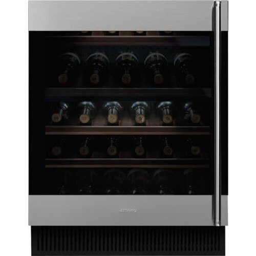 Smeg CVI338LX3 - Wijnkoeler - Compressor - Roestvrijstaal Zwart (38 fles(sen))
