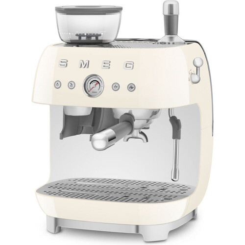 Smeg EGF03CREU - Espressomachine met bonenmaler - 19 bar druk - Crème Tweedehands