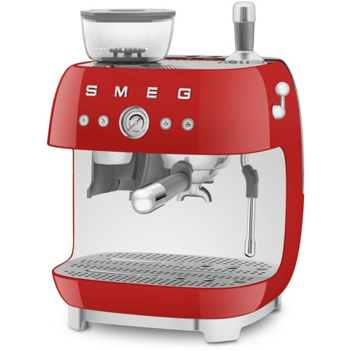 Smeg EGF03RDEU - Espressomachine met bonenmaler - 19 bar druk - Rood Tweedehands