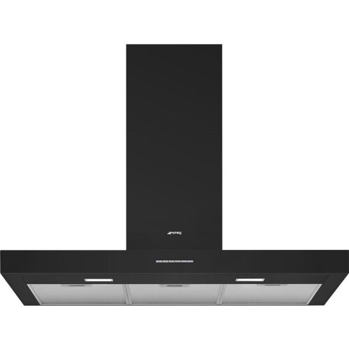 Smeg KBT900NE Afzuigkap Muurmontage Zwart 480 m³/uur A