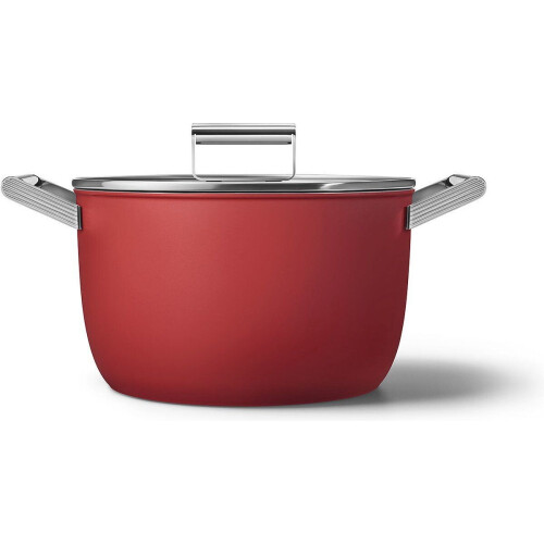 SMEG Kookpan Rood Mat - ø 26 cm - 7.7 Liter
