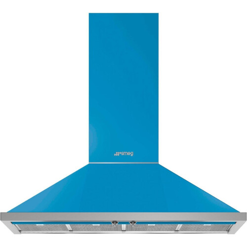 Smeg KPF12T - Afzuigkap Muurmontage - 606 m³/uur A+ - Turkoois Tweedehands