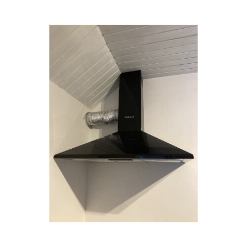 SMEG KSED95NEE - Wandschouwkap - Halogeen verlichting 595 m/h 65 dB(a) - Aluminium