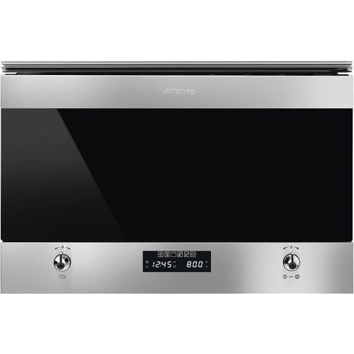 Smeg MP322X1 - Inbouw Magnetron - 850 W - Grill - Roestvrijstaal - 22 l Tweedehands