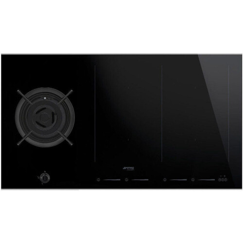 Smeg PM6912WLDXDE - Ingebouwd kookplaat - 5 zone(s) Combi - Zwart Roestvrijstaal Tweedehands