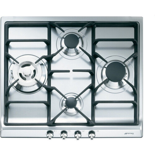 Smeg SDR60XG3 - Gaskookplaat - 4 zone(s) - Roestvrijstaal Tweedehands