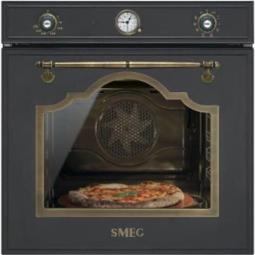Smeg SFP750AOPZ - Elektrische oven 65 l - Pyrolytisch zelfreinigend - Antraciet Geelkoper