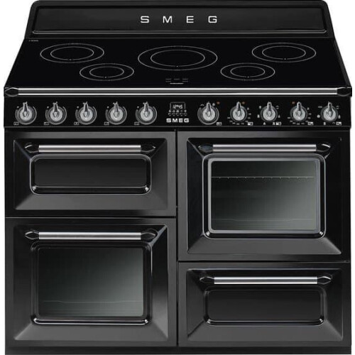 SMEG TR4110IBL2 - Inductie fornuis - 110 cm - 3 ovens - Zwart Tweedehands