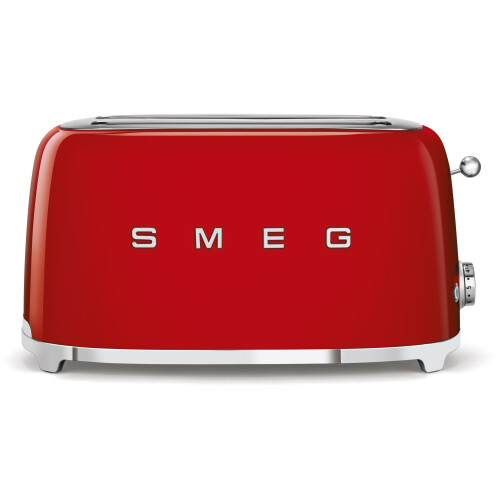 Smeg TSF02RDEU - Broodrooster - 1500W 2 sleuven 6 bruining-niveaus - Rood Tweedehands