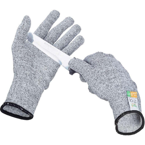 Snijwerende handschoenen - Snijbestendig Klasse 5 EN388 - Maat M - Grijs