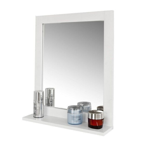 SoBuy FRG129-W - Badkamerspiegel - Plank - 10x40x49 cm - Wit