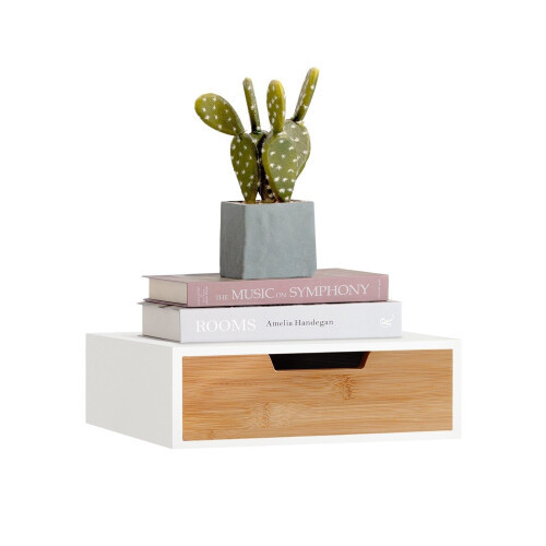 SoBuy FRG179-WN - Capsulehouder - Bamboe - 30x9x31 cm Tweedehands