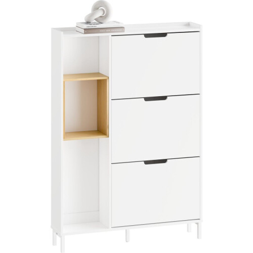 SoBuy FSR209-WN - Schoenenkast - Opslag voor 9 paar schoenen - Wit