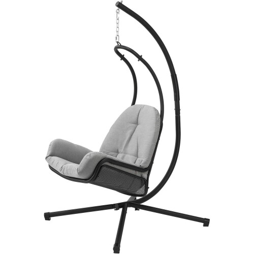 SoBuy OGS52-HG - Hangstoel - Max. 150 kg - 103 x 125 x 197 cm - Lichtgrijs