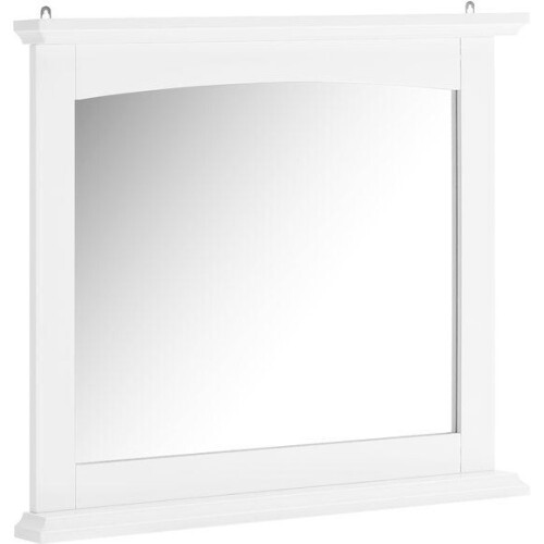 SoBuy Spiegel, badkamer, wit, 60 x 6 x 53,5 cm, van MDF E1 en glas, BZR212-W