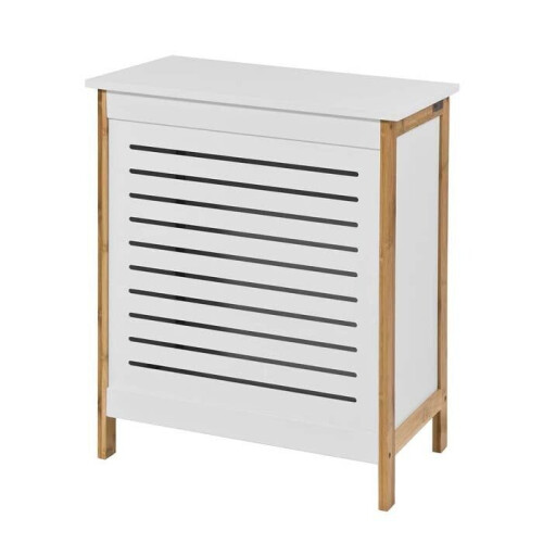 SoBuy Wasmand - wit - 50x30x60 cm