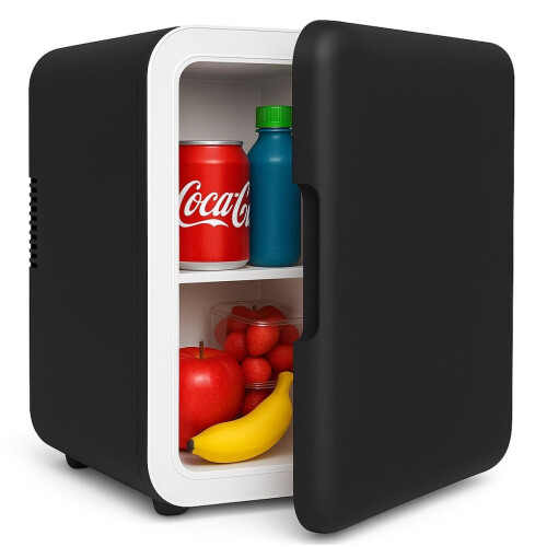 Soft&Silky Fridge 4L - Mini koelkast - Koelen tot 6°C&verwarmen tot 55°C - Zwart Tweedehands