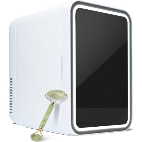 Soft&Silky - Skincare Fridge - 2-in-1 Koelen en Verwarmen - 6,5 Liter - Inclusief LED Spiegel en Jade Roller