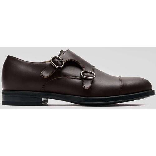 Solari Milano mannen vegan Nette Schoenen Monk Strap Bruin Tweedehands