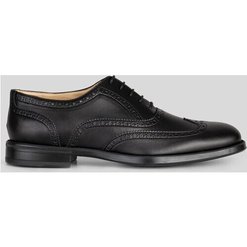 Solari Milano mannen vegan Oxford-Brogue Zwart Tweedehands