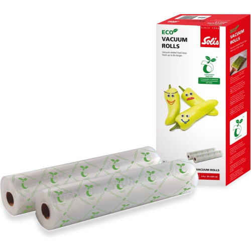 Solis 92300 - Vacuümrollen - Composteerbaar - 30 x 600 cm (2 stuks)