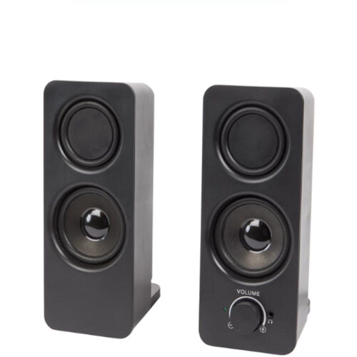 Sologic luidsprekerset - 2 x 5 Watt - Compact met USB en 3,5 mm jack - Zwart Tweedehands