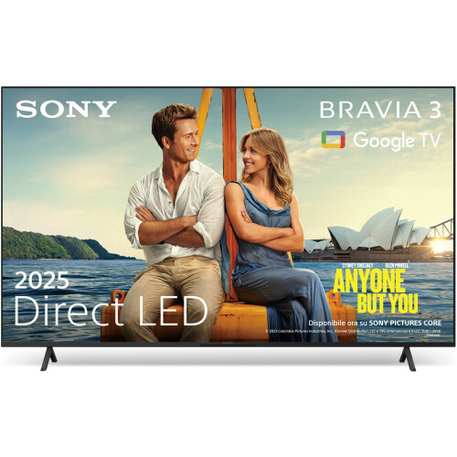 Sony Bravia 3 K-50S39 - 50" 4K Smart TV - Google TV - Zwart