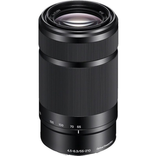 Sony E 55-210 mm F4.5-6.3 49 mm filter (geschikt voor Sony E-mount) zwart