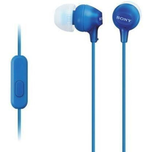 Sony MDR-EX15AP - In-ear oordopjes - Neodymium-drivers 9 mm - Blauw Tweedehands
