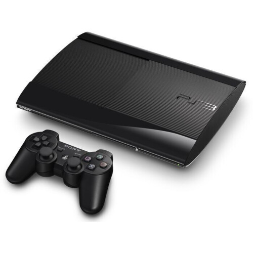 Sony PlayStation 3 Super Slim (PS3 Super Slim) - 500 GB - DualShock Wireless Controller - zwart