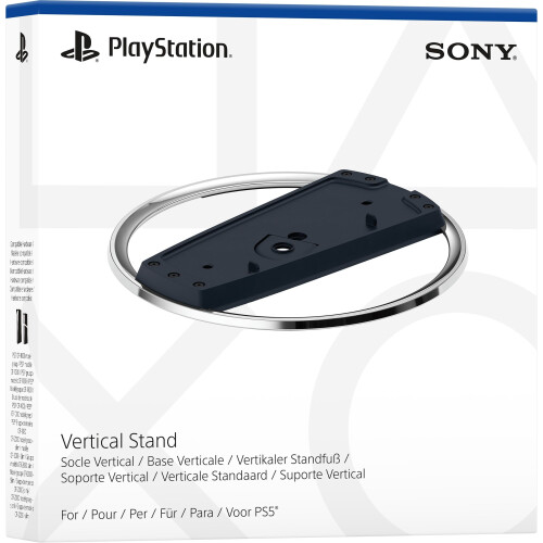 Sony PlayStation - verticale standaard - geschikt voor PS5 - Chroom/Zwart Tweedehands