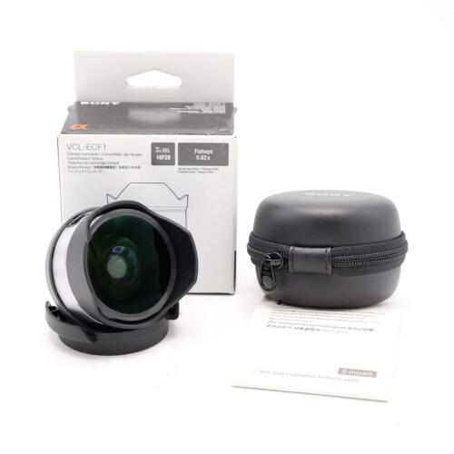 Sony VCL-ECF1 - Fisheye Converter - Occasion - Uiterlijke staat 9 - Glaswerk 10 - Technische staat 10 Tweedehands