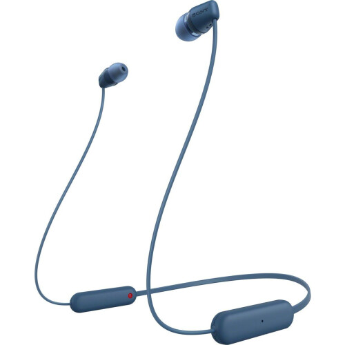 Sony WI-C100 - Draadloze In-ear Oordopjes - IPX4 Waterbestendig - Blauw Tweedehands