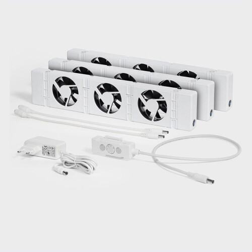 SpeedComfort Radiator Ventilator Trio set - Energiezuinig - Tot 22% energiebesparing - Wit