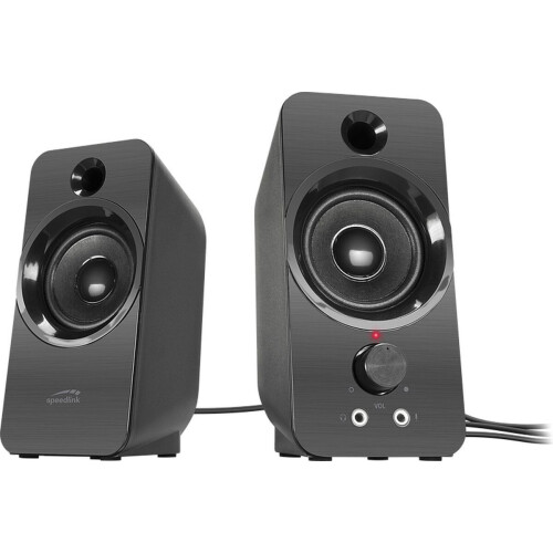 Speedlink DAROC - Stereoluidsprekers 6W RMS - USB-aansluiting - Zwart Tweedehands