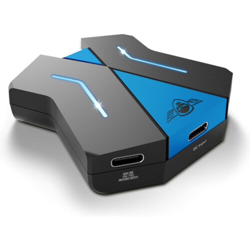 Spirit of Gamer Converter - Toetsenbord en muis converter - Geschikt voor PS4 PS3 Xbox One Nintendo Switch - Ideaal voor FPS-spellen - Zwart/Blauw Tweedehands