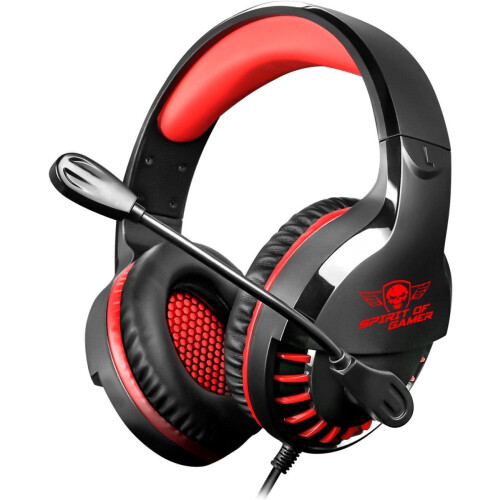 Spirit of Gamer MIC-PH3MP - Headset - Ruisonderdrukkende microfoon - Zwart/Rood