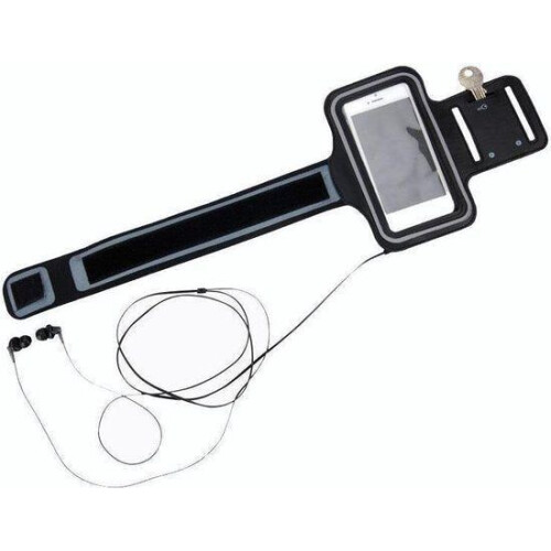 Sportarmband - Neopreen - 7 x 14 cm - Zwart Tweedehands