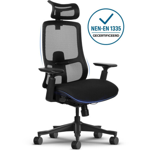 Stane Premium - Ergonomische Bureaustoel - Volledig verstelbaar - Zwart Tweedehands