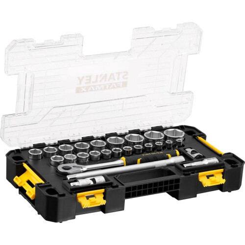 Stanley FMMT98103-1 FatMax - Doppenset 1/2 26-delig - Transparant deksel - Compatibel met PRO-STACK en TSTAK systemen Tweedehands
