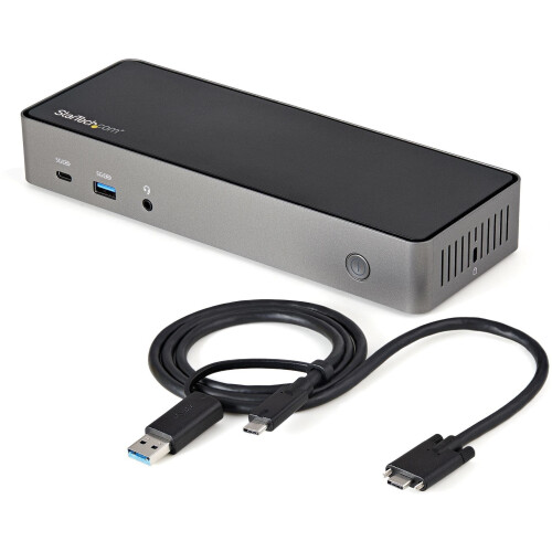 Startech.com USB-C Docking Station - Hybride Triple Monitor 3x 4K 60Hz - 85W Power Delivery (1 stuk) Tweedehands