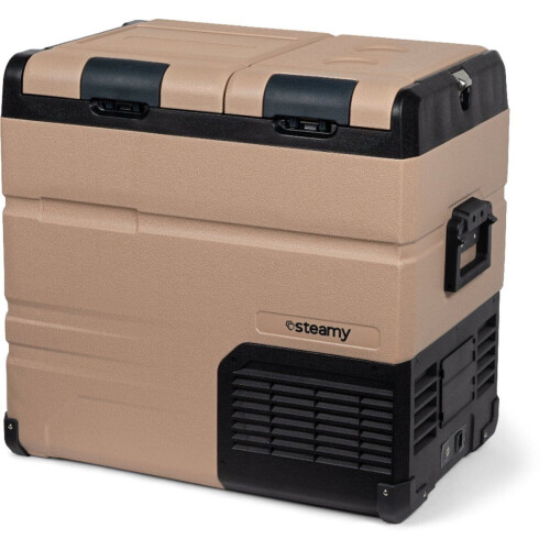 Steamy SECTA55 - Dual Zone Elektrische Compressor Koelbox - 54 liter - 12V en 230V - Sandstone