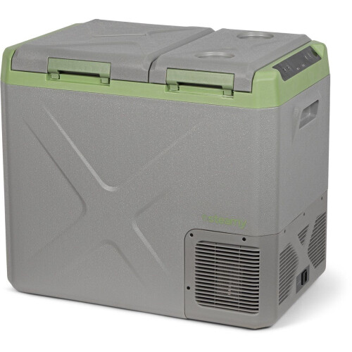 Steamy SECXD55 - Elektrische Compressor Koelbox - Dual Compartment - Koelen en Vriezen - 40 liter - 12V en 230V - Grijs