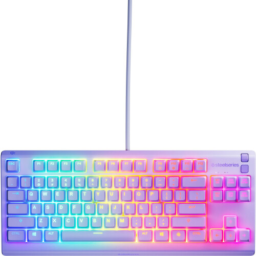 SteelSeries Apex 3 TKL - Gaming Toetsenbord - Lavendel QWERTZ Tweedehands