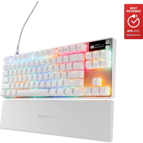 SteelSeries Apex Pro TKL Gen 3 - Mechanisch Gaming Toetsenbord - OmniPoint 3.0 - Wit