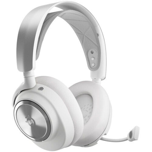 Steelseries Arctis Nova Pro Wireless - Gamingheadset - ANC 360° Ruimtelijk Geluid - Playstation Wit Zilver