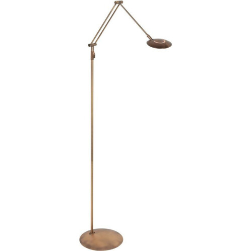 Steinhauer Exclusive - Zenith2 - vloerlamp - LED - brons - verstelbare arm - draaibare kap