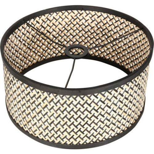 Steinhauer K1068BS - Lampenkap - Bamboe Hout E27 - Zwart⌀40cm Tweedehands